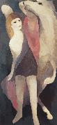 Marie Laurencin Female and white horse oil painting